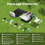 Robotic Lawn Mower with App Control, Automatic Charging, Obstacle Detection & Smart Scheduling – Adjustable Cutting Height – for Lawns Up to 1/8 Acre