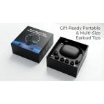 RHYMIRTH Noise Cancelling Earplugs for Sleep, Swimming, Travel, Concerts, Focus and Work, 50dB Noise Reduction Washable Silicone Ear Plugs with Filter Tech, 5 Pairs of Ear Tips & Carrying Case(Black)