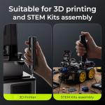 ELEGOO 33-in-1 Electric Screwdriver Set with LED and Magnetic Bits, Type-C Rechargeable 1500mAh Battery, Precision Power Tool Kit for 3D Printer Maintenance, Small Electronics Repairs, Engineers, DIY