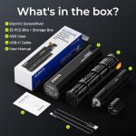 ELEGOO 33-in-1 Electric Screwdriver Set with LED and Magnetic Bits, Type-C Rechargeable 1500mAh Battery, Precision Power Tool Kit for 3D Printer Maintenance, Small Electronics Repairs, Engineers, DIY