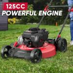 PowerSmart 21" Push Lawn Mower, B&S 125cc Engine, 2-in-1 Mulching and Side Discharge, Lightweight, Easy Assembly, Cordless Push Lawn Mowers for Garden Yard
