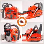 58CC Gas Chainsaw with 20-Inch Bar and Chain – Powerful 3.5HP Engine, Low-Kickback Chain Saw for Tree Trimming, Firewood Cutting & Yard Maintenance