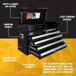 Olympia Tools 26-Inch Portable Metal Tool Chest with Drawers - Tool Cabinet with Ball Bearing Slides and Locking Storage for Garage Toolbox Organization