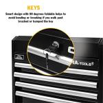 Olympia Tools 26-Inch Portable Metal Tool Chest with Drawers - Tool Cabinet with Ball Bearing Slides and Locking Storage for Garage Toolbox Organization