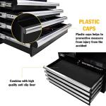 Olympia Tools 26-Inch Portable Metal Tool Chest with Drawers - Tool Cabinet with Ball Bearing Slides and Locking Storage for Garage Toolbox Organization