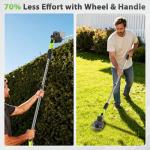 3-in-1 Cordless Hedge Trimmer: 13ft Reach & Adjustable Pole Hedge Trimmer - Lightweight with Dual Batteries - Grass Shears for Women Seniors - Garden Lawn Shrub Pruning Tool