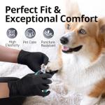 SwiftGrip Disposable Nitrile Exam Gloves, Black Nitrile Gloves Disposable Latex Free for Medical, Cooking & Esthetician, Food-Safe Rubber Gloves, Powder Free, Non-Sterile, 100-ct Box (Large)