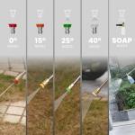 Giraffe Tools Grandfalls Retractable Pressure Washer G20, 2500 PSI 2.2 GPM, Wall Mounted with 180°Swivel Bracket, 65FT Hose Reel with Ultra-Soft Pressure Hose, 4 Nozzles, Foam Cannon, Light Silver