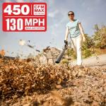 MZK Cordless Leaf Blower,20V Battery Powered Electric Blower for Lawn Care, Electric Lightweight Leaf Blower for Blowing Leaves, Patio Cleaning and Dust(2 * 2Ah Battery & Charger Included),LF40D13