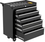 IDEALHOUSE Rolling Tool Chest, 6 Drawers Tool Storage Cabinet, Toolbox with Wheels, Portable Tool Cabinet Organizer with Locking System & Drawer Liners, Tool Storage Cart for Garage, Workshop, Black