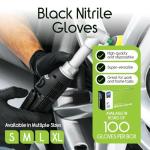 Inspire Black Nitrile Disposable Gloves | 4.5 Nitrile Disposable Safety Medical Cooking Cleaning Black Gloves