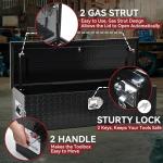 YITAMOTOR 39 Inch Truck Bed Tool Boxes Heavy Duty Aluminum with Sliding Shelf,Diamond Plate ToolBox for Pick Up Truck RV Trailer, Chest Storage Organizer with Lock and Keys