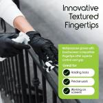 Inspire Black Nitrile Disposable Gloves | 4.5 Nitrile Disposable Safety Medical Cooking Cleaning Black Gloves