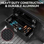 YITAMOTOR 39 Inch Truck Bed Tool Boxes Heavy Duty Aluminum with Sliding Shelf,Diamond Plate ToolBox for Pick Up Truck RV Trailer, Chest Storage Organizer with Lock and Keys