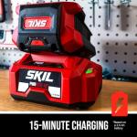 SKIL 40V Brushless 20" Push Mower Kit Including 6.0Ah Battery and 150W Charger-PM4910-15