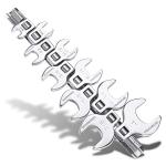 WORKPRO 3/8" Drive Crowfoot Wrench Set, 10-Piece SAE Open-End Wrenches with Clip-on Organizer, 3/8"-1", Great for Automotive Repair Work Hard-To-Reach Areas