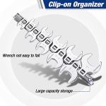 WORKPRO 3/8" Drive Crowfoot Wrench Set, 10-Piece SAE Open-End Wrenches with Clip-on Organizer, 3/8"-1", Great for Automotive Repair Work Hard-To-Reach Areas