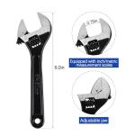 CNGGV 6" Adjustable Wrench Fits for Automotive Plumbing and Home Improvement