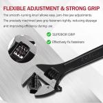 CNGGV 6" Adjustable Wrench Fits for Automotive Plumbing and Home Improvement