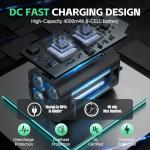 Xoopon Turbo Dryer Blower for Car, 750CFM/3.09LB Thrust Car Dryer Air Blower with 750W & 64MM Brushless Motor, Infinitely Variable Speed, Cordless Car Blower for Drying, Patio Cleaning, Snow Blowing