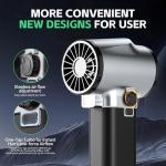 Xoopon Turbo Dryer Blower for Car, 750CFM/3.09LB Thrust Car Dryer Air Blower with 750W & 64MM Brushless Motor, Infinitely Variable Speed, Cordless Car Blower for Drying, Patio Cleaning, Snow Blowing