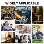 GOL-SIV NRR 33dB-Foam Ear Plugs with Cord,Individually Packed,100 Pairs/Box,for Work & Construction Site,Orange