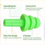 120 Pairs Silicone Ear Plugs, Earplugs for Noise Cancelling, Reusable Colored Ear Plugs Hearing Protection Earplugs Noise Reduction for Sleeping Study Swimming Construction (6 Colors)