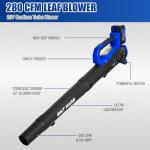 BILT HARD 17'' 40V Cordless Push Lawn Mower, 12'' String Trimmer and Leaf Blower Combo Set, Electric Lawn Mower Set with 3 x 4.0Ah Batteries and Dual Charger