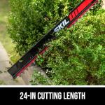 SKIL 40V Brushless 24 in. Hedge Trimmer Kit Including 2.0Ah Battery and 60W Charger-HT2400C-11