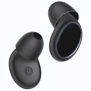 Ear Plugs for Sleeping 45dB Noise Cancelling Ear Plugs for Noise Reduction & Snoring, Concerts, Earplugs for Sleep, Sider Sleepers Airplane, Silicone Earplugs Reusable Concert Ear Plug +8Tip DarkBlack