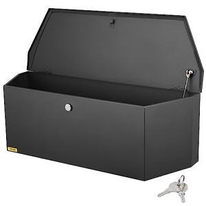 VEVOR Trailer Tongue Box, Heavy Duty Trailer Tongue Tool Box Storage Organizer with Lock & Keys, Utility Tool Chest for Pickup Truck Bed, RV, SUV, Off-Road Vehicle, Steel, 36" x 12" x 12"