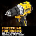 DEWALT 20V MAX XR Brushless Cordless 1/2 in. Drill Driver Kit With DEWALT POWERPACK Batteries and Charger (DCD801QQ2)