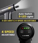 AutoShark Electric Screwdriver Cordless Rechargeable 3.6V, 0.15-5N·m Precision Torque Control, 30pcs S2 Alloy Bits, 2000mAh Power Screwdriver Repair Tool Kit for Electronics, PC, Phone & Laptop