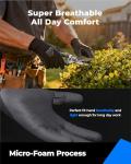 toolant Work Gloves MicroFoam Nitrile Coated, Breathable Nylon Safety Gloves with Stretchy Fit, Firm Grip & Touch-Screen Compatible, Ideal for Gardening, Automotive, Warehouse, Gray(M, 6 Pairs)