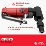 Chicago Pneumatic CP875 - Air Angle Die Grinder Tool, 1/4 Inch (6 mm), 0.3 HP / 220 W, 22500 RPM, Welder, Woodworking, Automotive Detailing, Stainless Steel Polisher, Heavy Duty