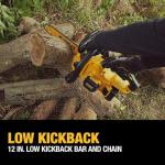 DEWALT 20V MAX 12" Cordless Chainsaw Kit with Battery and Charger Included (DCCS621P1)