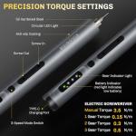 3.7V Precision Electric Screwdriver Set,50 IN 1 Small Power Magnetic Storage Mini Electric Screwdriver Cordless Set USB Charging Repair Tool Kit for Electronics Laptop Phone Camera Glasses Watch