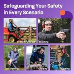 Vanderfields Premium Hearing Protection Ear Muffs - Broad Spectrum Sound Reduction 33.2dB at 2K Hz Noise Cancelling - Headset Safety Noise Cancellation - Headphones Adults and Teens - Marine Blue