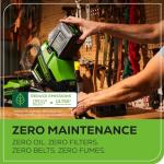 Greenworks 60V 16" Brushless Cordless String Trimmer - 65min Runtime for 2-Mile Fence Lines & Large Properties, 2X Quieter Than Gas, 2.5Ah Battery/Charger Included