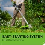 Greenworks 60V 16" Brushless Cordless String Trimmer - 65min Runtime for 2-Mile Fence Lines & Large Properties, 2X Quieter Than Gas, 2.5Ah Battery/Charger Included