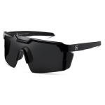 kimorn Polarized Sports Sunglasses for Men, Warp Around Goggles Sun Glasses with UV400 Protection for Driving Fishing (Black/Grey)