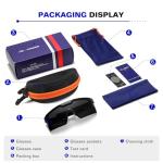 kimorn Polarized Sports Sunglasses for Men, Warp Around Goggles Sun Glasses with UV400 Protection for Driving Fishing (Black/Grey)