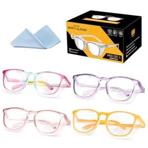 KeeiZoes Safety Glasses Anti Fog Goggles For Women, Nurses Protective Eyewear Blue Light & UV Blocking Eye Protection Glasses