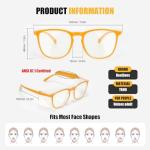 KeeiZoes Safety Glasses Anti Fog Goggles For Women, Nurses Protective Eyewear Blue Light & UV Blocking Eye Protection Glasses