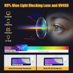 KeeiZoes Safety Glasses Anti Fog Goggles For Women, Nurses Protective Eyewear Blue Light & UV Blocking Eye Protection Glasses