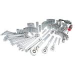 CRAFTSMAN Tool Set, 189 Piece Mechanics Tool Set, 1/4 ,3/8and 1/2 Inch Drive Socket Wrench Set with Thinner Ratchet, Steel 6 and 12point Sockets, Wrenches, Hex Keys and Specialty Bits (CMMT12134)