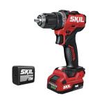 SKIL 12V Brushless Cordless 1/2-Inch Compact Drill Driver Kit Including 2.0Ah USB-C Battery and 20W Charger - DL6290A-11
