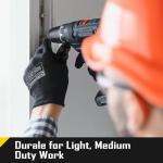 COOLJOB 60 Pairs Safety Work Gloves Pack Bulk with Grip PU Coating, 13 Gauge Seamless Knit Gloves with Polyurethane Dipped for Warehouse Working, Breathable Lightweight for Men Women, Black Large