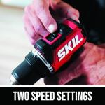 SKIL 12V Brushless Cordless 1/2-Inch Compact Drill Driver Kit Including 2.0Ah USB-C Battery and 20W Charger - DL6290A-11