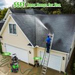 Pressure Washer, 5000PSI Max Power Washer with 500ML Foam Cannon, High Pressure Cleaning Machine with 4 Connect Nozzles for Cars Patio Driveways Home